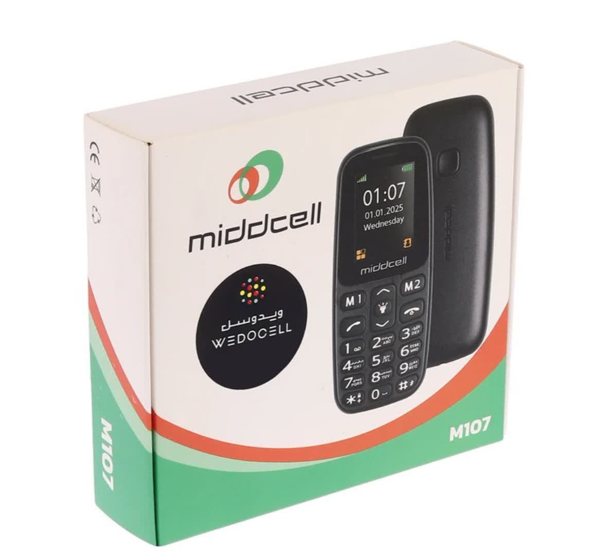 گوشی موبایل میدسل مدل M107 دو سیم کارت ظرفیت 32 مگابایت و رم 32 مگابایت